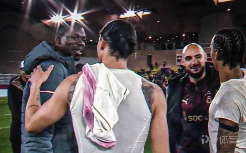 老朋友了！博格巴与萨内欧冠相遇赛后寒暄