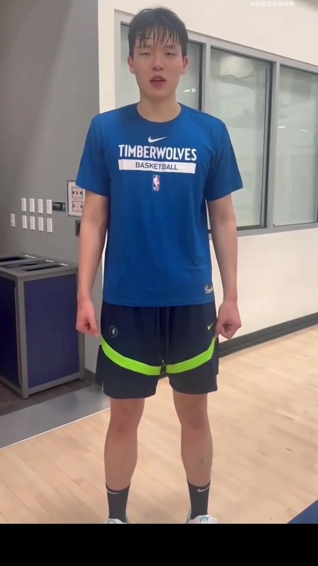 自助者天助杨瀚森感谢森林狼给我试训机会祝自己好运