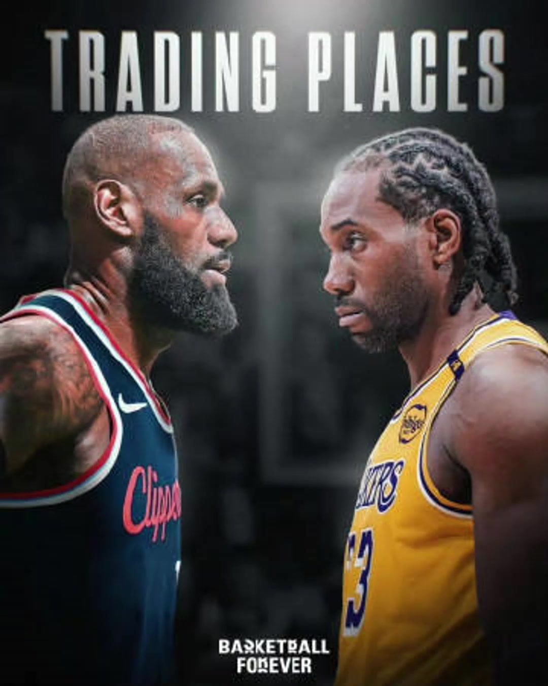 美媒晒图发问如果老詹与小卡互换那湖人和快船谁会更强