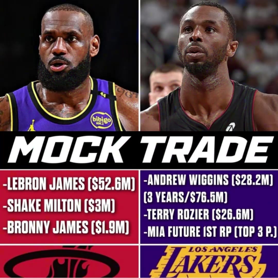 美媒模拟湖人送出詹姆斯父子米尔顿换维金斯罗齐尔1首轮